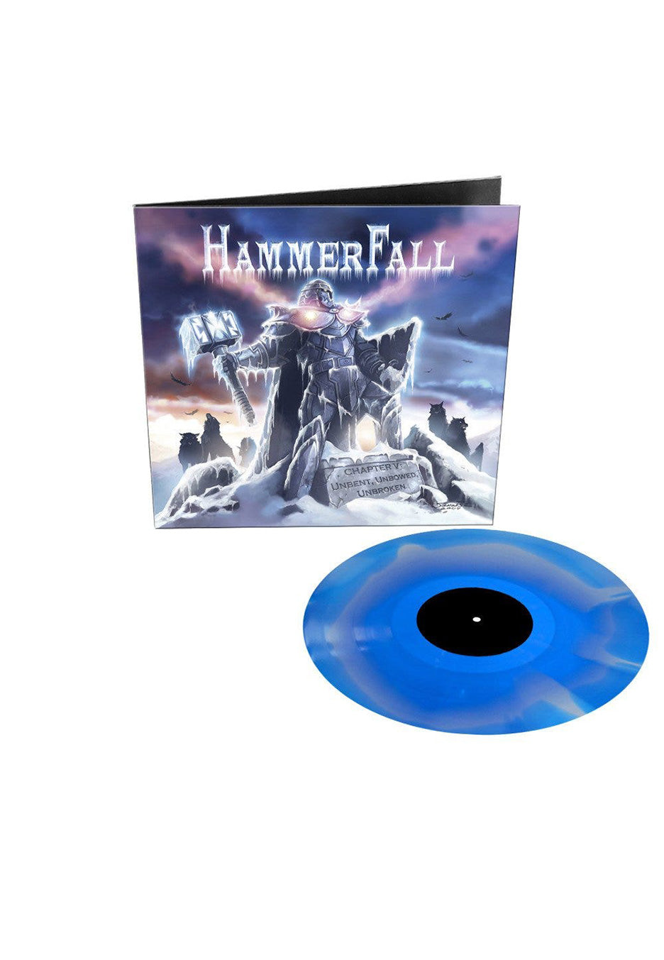 Hammerfall - Chapter V: Unbent, Unbowed, Unbroken Ltd. Blue/White - Colored Vinyl