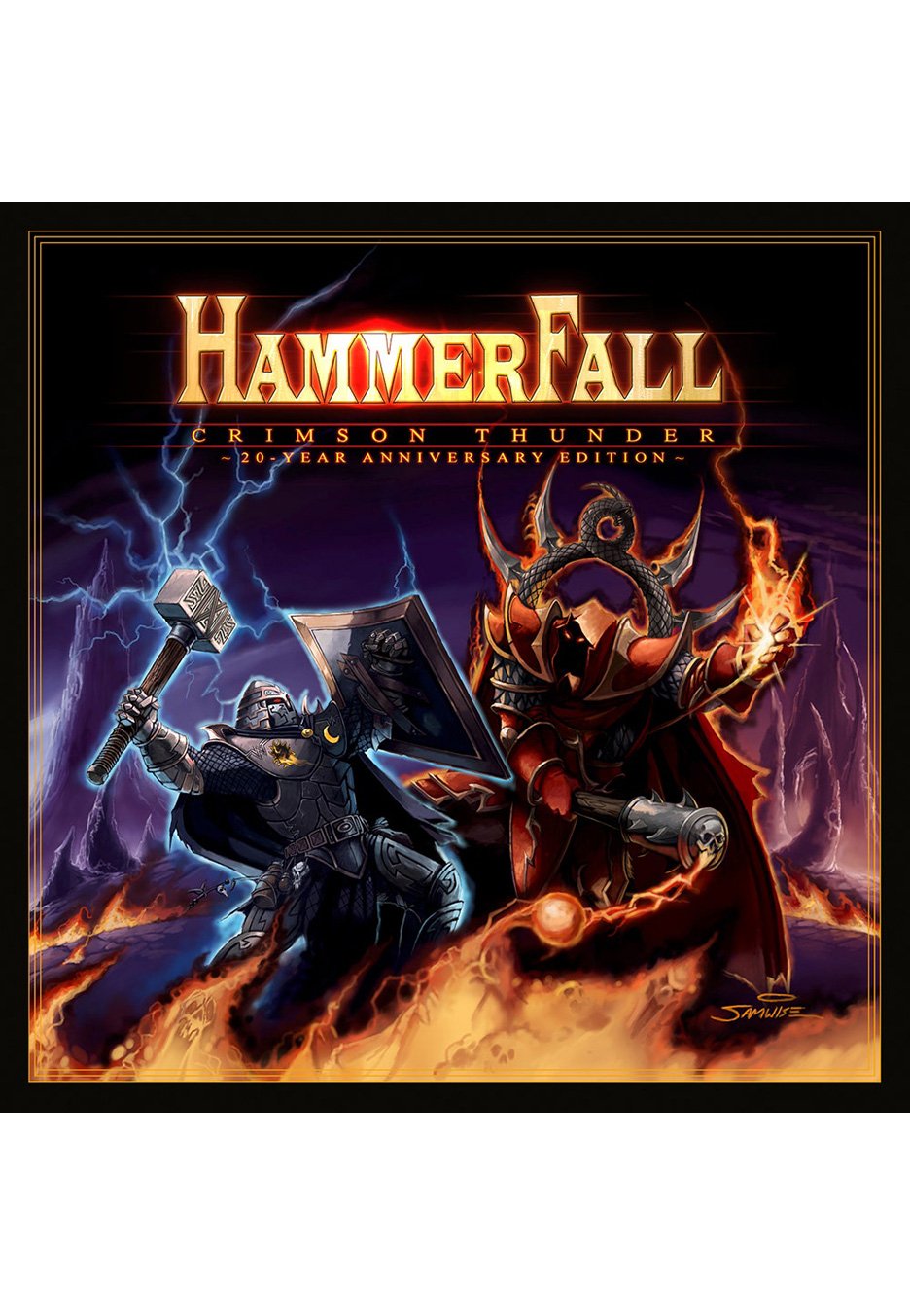 Hammerfall - Crimson Thunder - 20 Year Anniversary Red/Black - Marbled 2 Vinyl