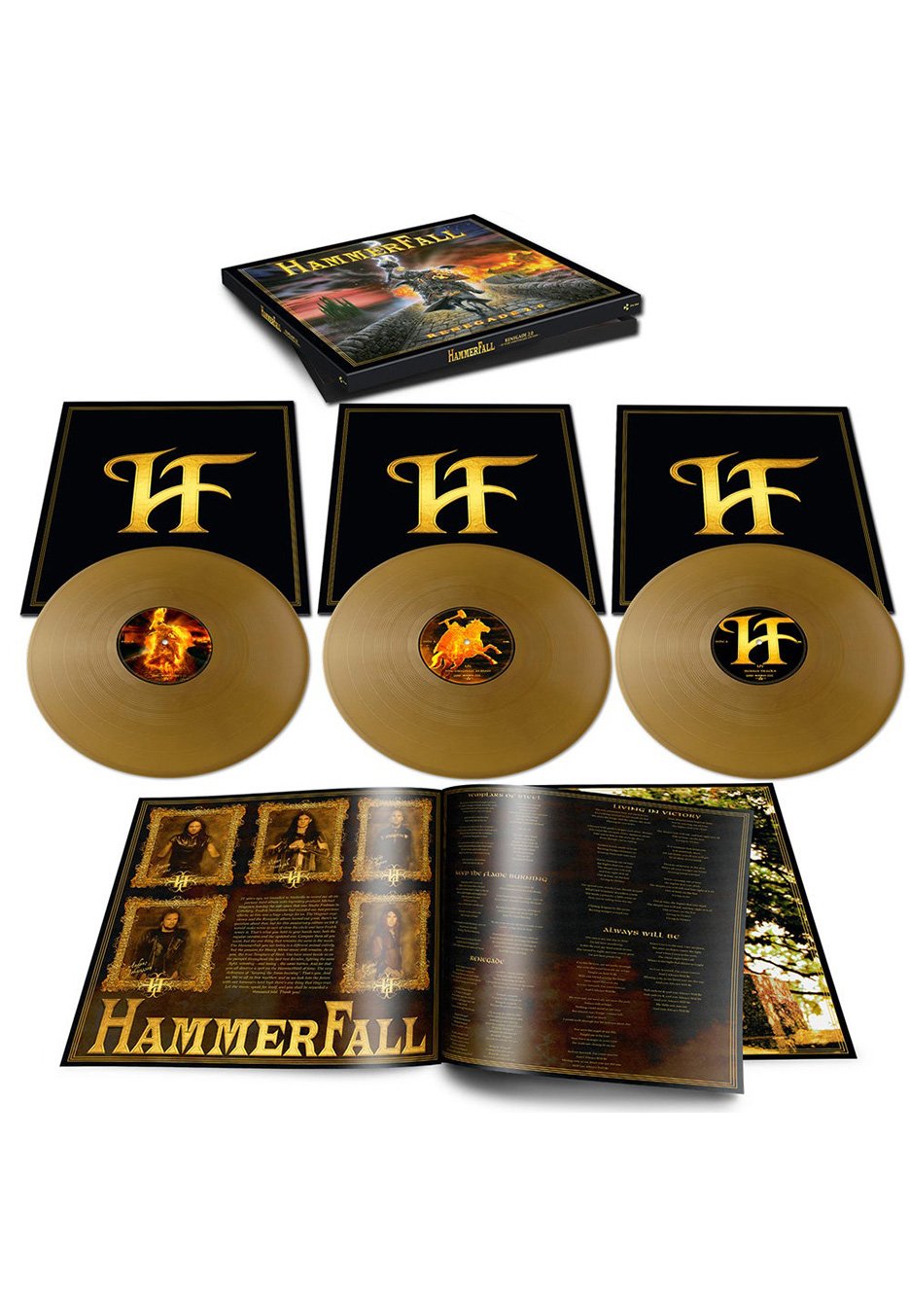 Hammerfall - Renegade 2.0 Ltd. Gold - Colored Vinyl Boxset