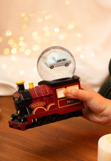 Harry Potter Hogwarts Express Flying Ford Anglia Bola de nieve