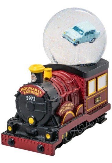 Harry Potter Hogwarts Express Flying Ford Anglia Bola de nieve