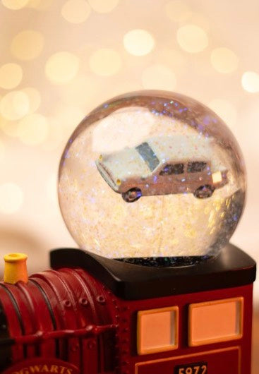 Harry Potter Hogwarts Express Flying Ford Anglia Bola de nieve