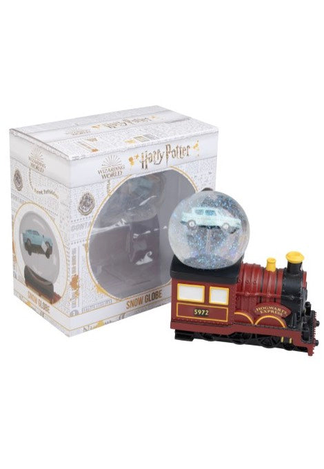 Harry Potter Hogwarts Express Flying Ford Anglia Bola de nieve