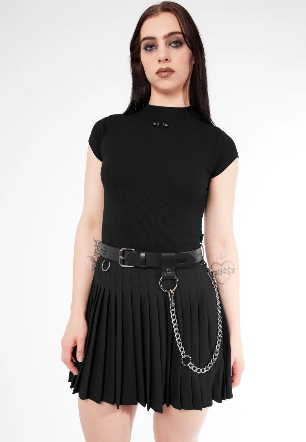 Mary Wyatt - Havoc Appleskin™ Vegan Leather Embossed Weapon Black - Belt | Neutral-Image