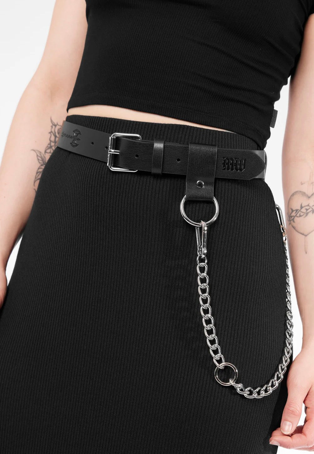 Mary Wyatt - Havoc Appleskin™ Vegan Leather Embossed Weapon Black - Belt | Neutral-Image