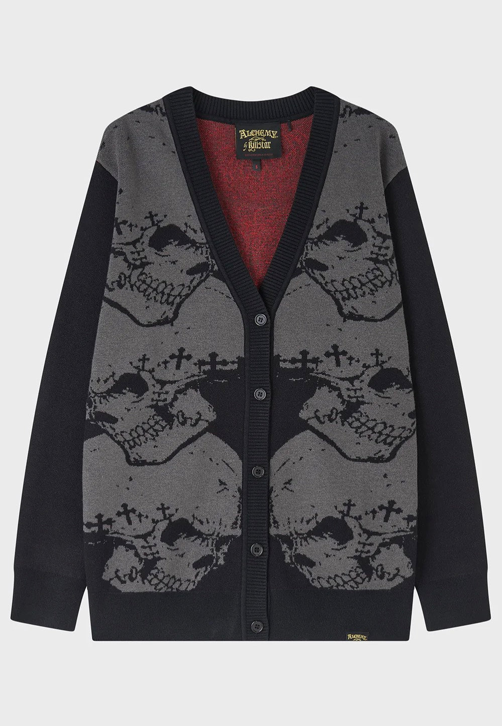 Killstar x Alchemy England - Headstone Knit - Cardigan | Men-Image