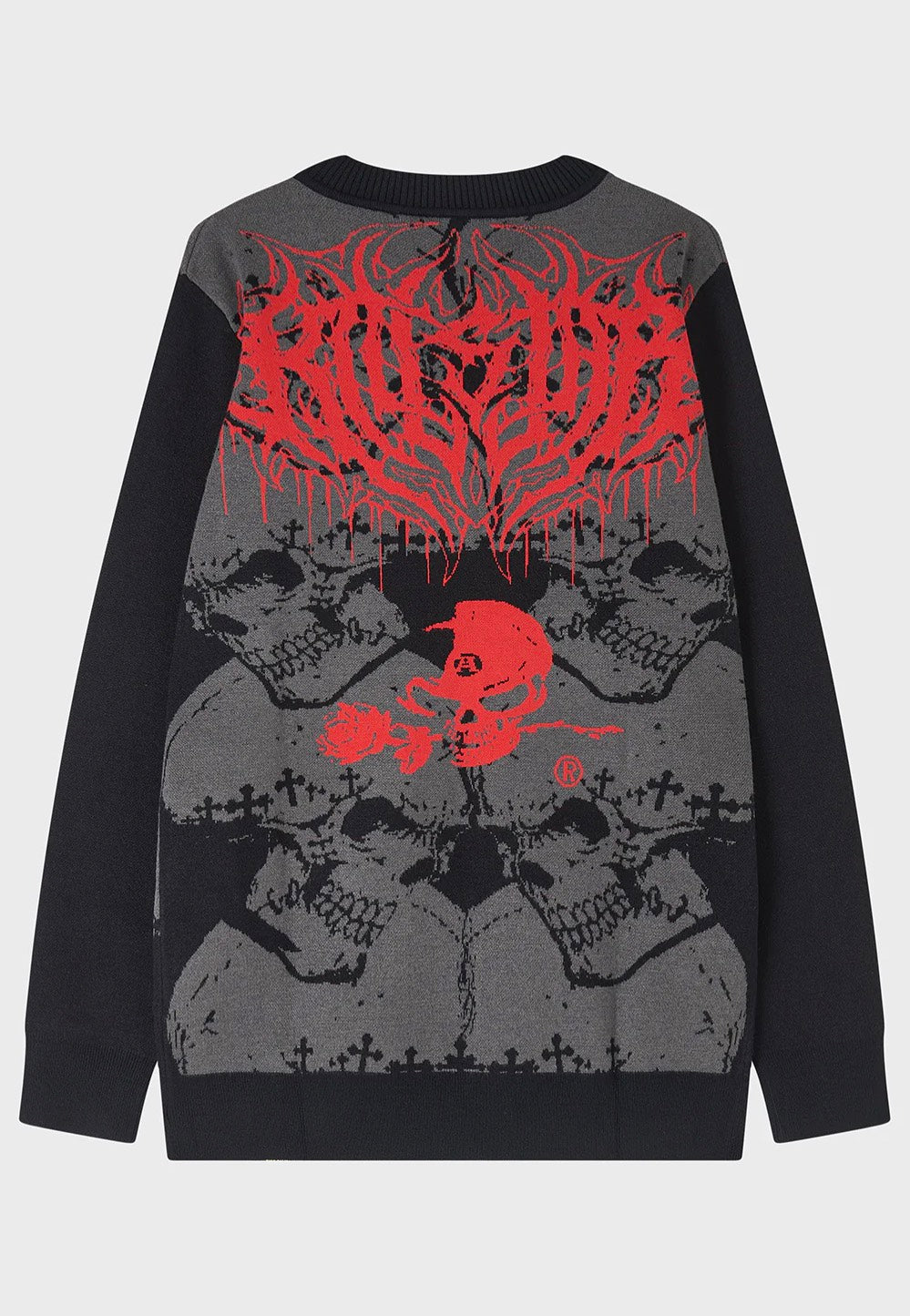 Killstar x Alchemy England - Headstone Knit - Cardigan | Men-Image