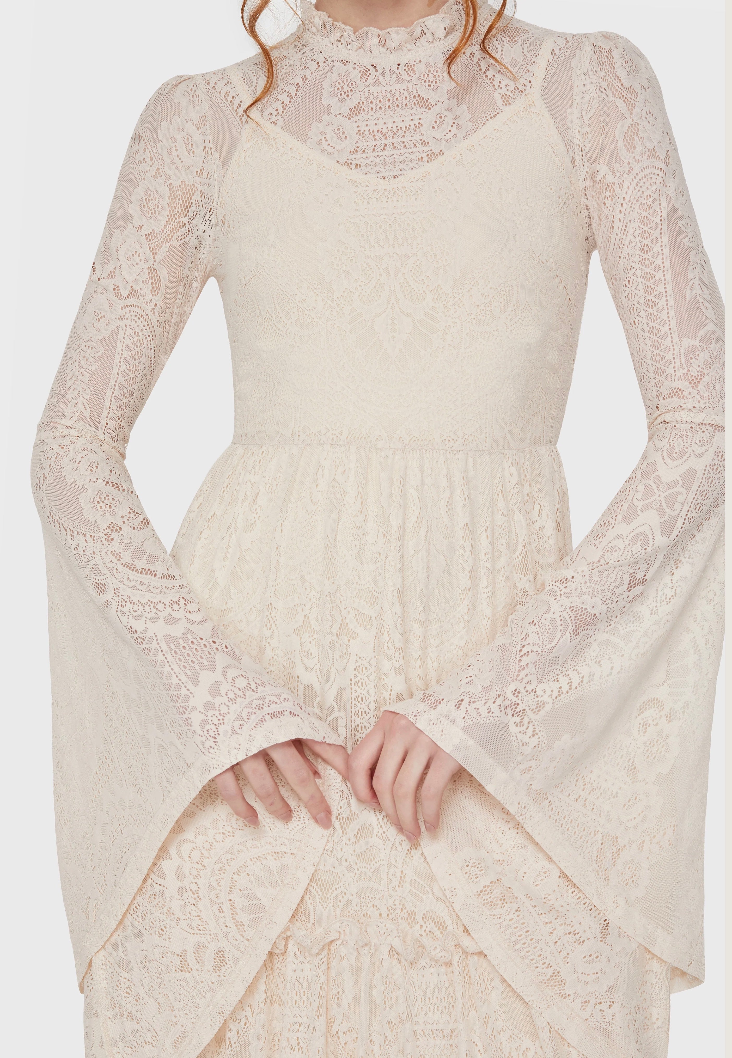 Killstar - Hecate Lace Ivory - Dress | Women-Image