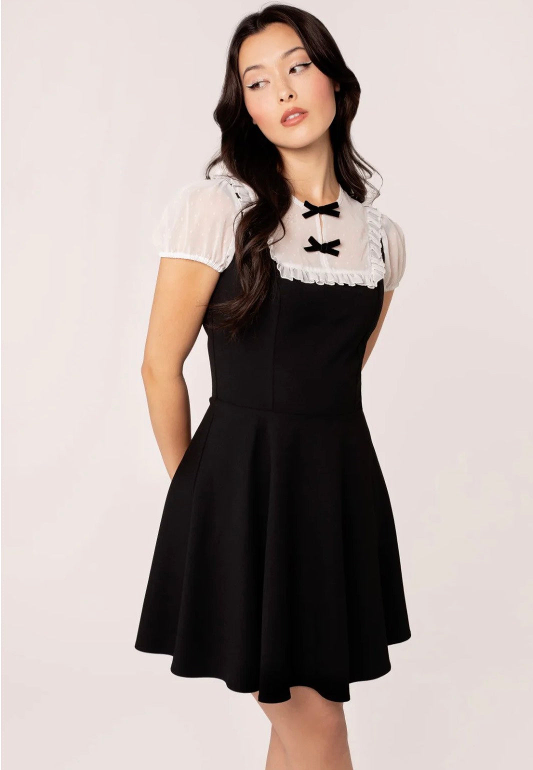 Hellbunny - Alice Black/White  - Dress | Women-Image