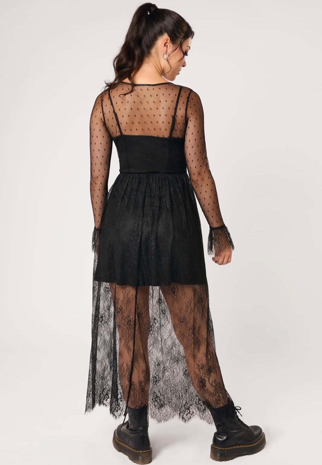 Hellbunny Dark Knight Midi Black Dress