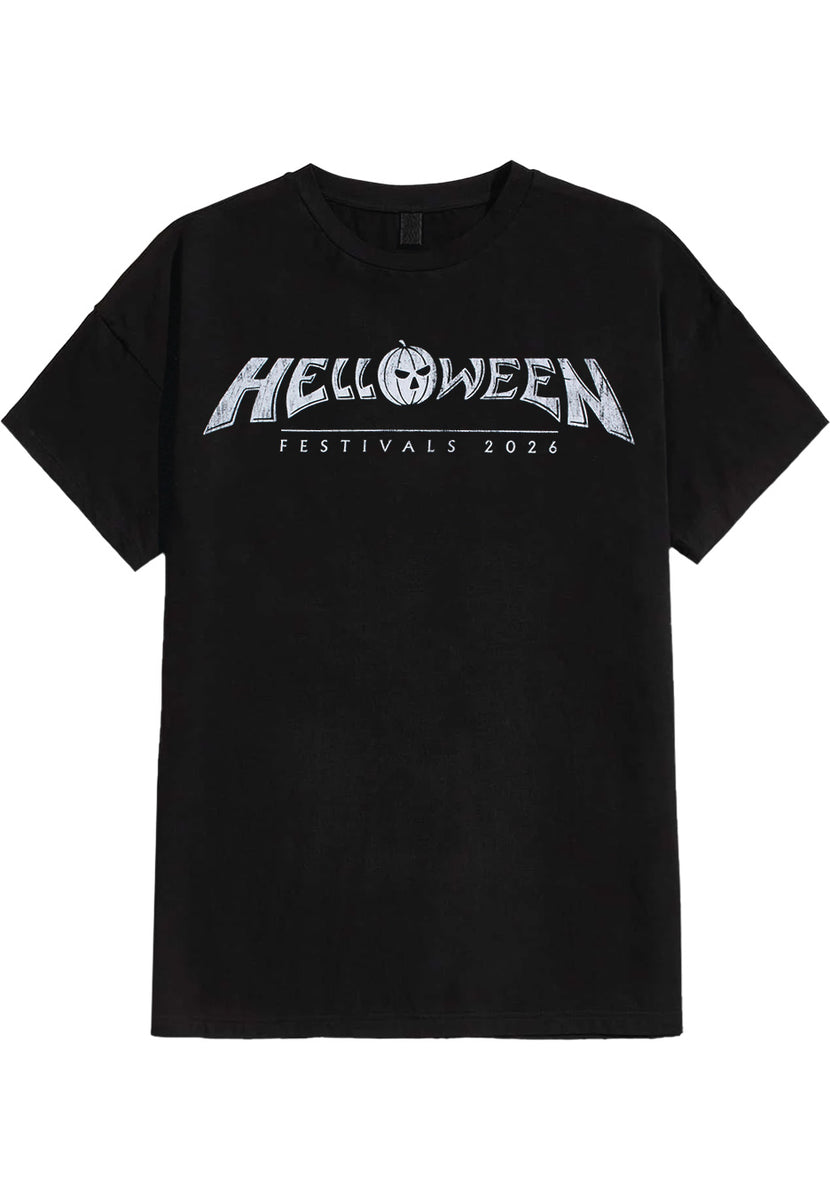 【Mサイズ】ハロウィン helloween 2026来日公演Tシャツ　バンド Helloween - Classic Logo Festivals 2026 - T-Shirt | Nuclear Blast
