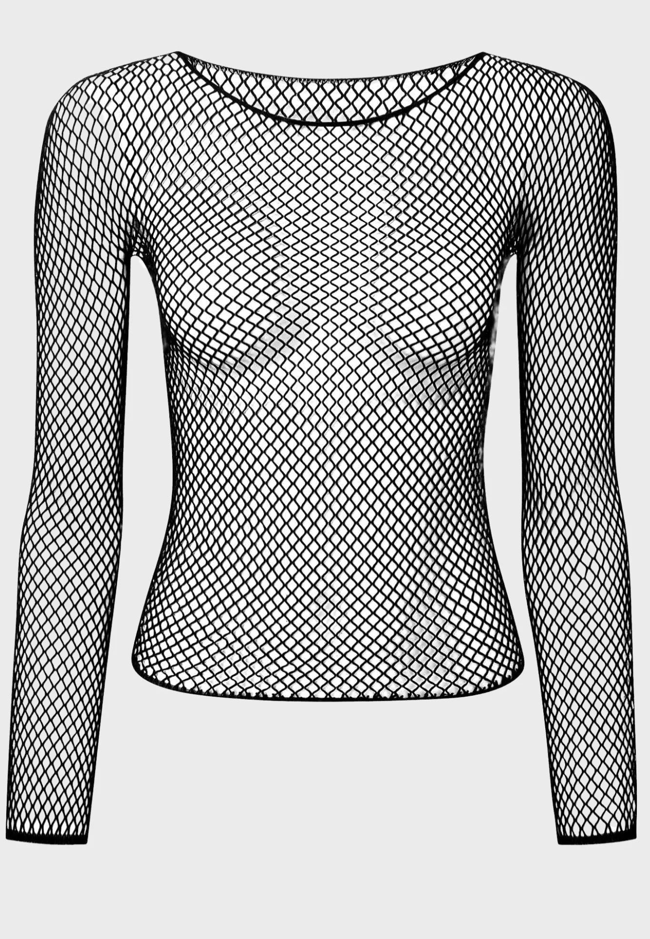 Killstar - Hellrazor Fishnet Black - Top | Women-Image