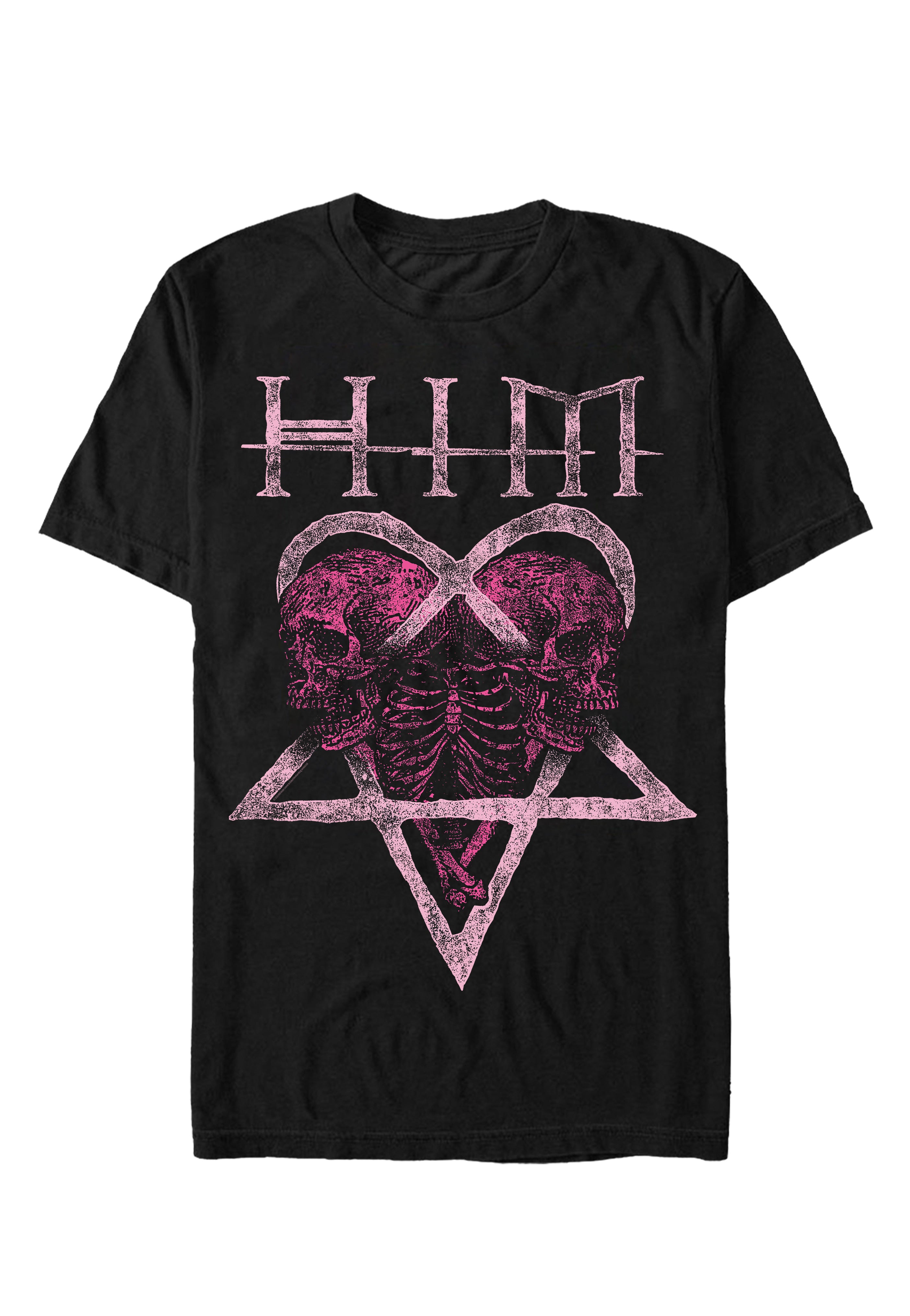 HIM - Pink Skullheart - T-Shirt | Neutral-Image