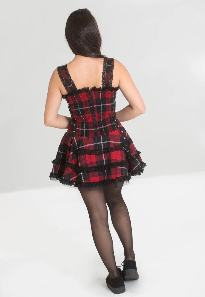 Hellbunny - Harley Tartan Red - Dress | Women-Image