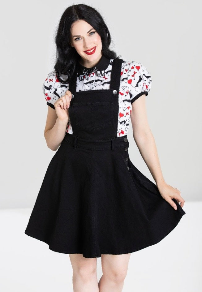 Hellbunny - Dakota Pinafore Black - Dress