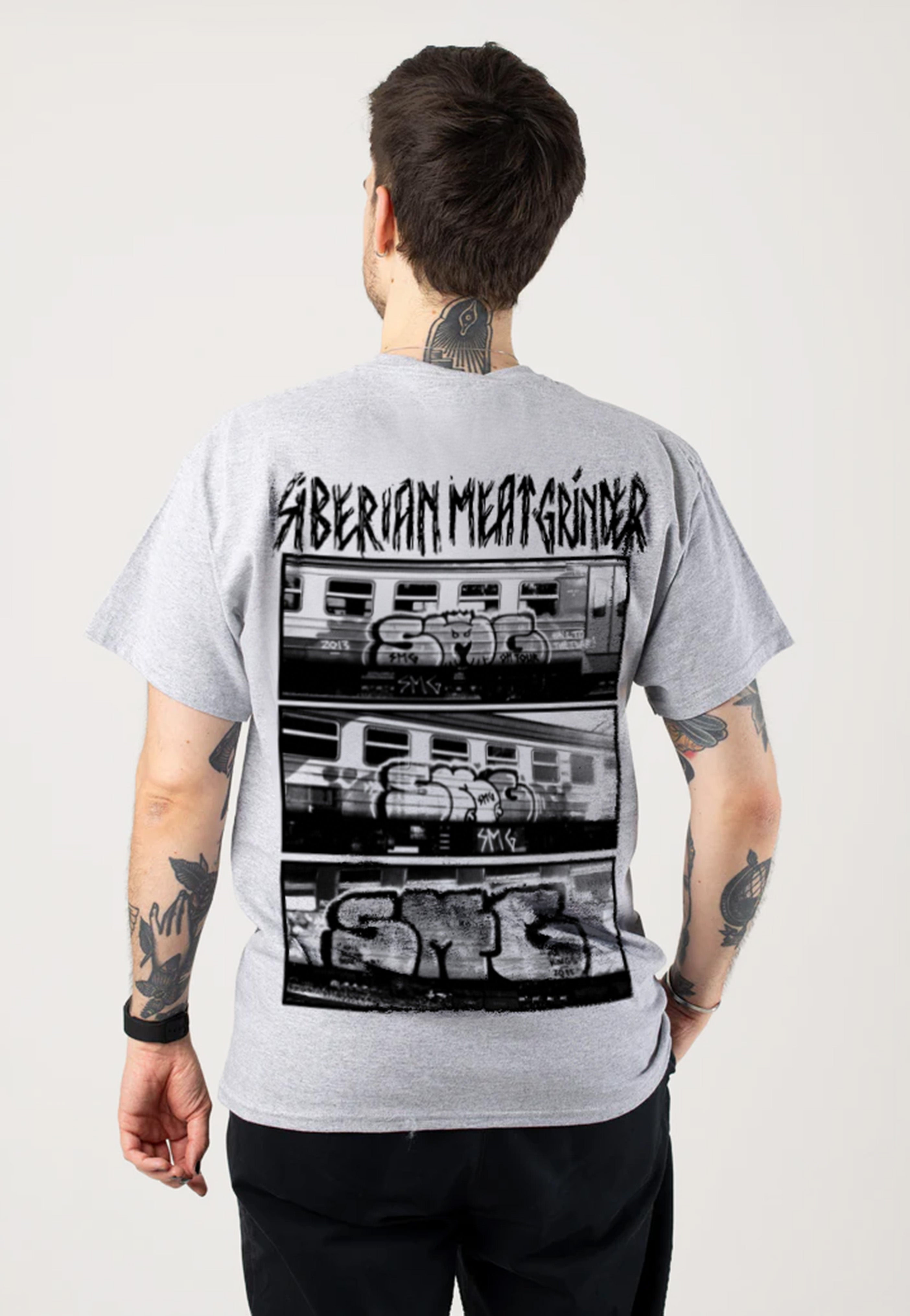 Siberian Meet Grinder - Grafitti Grey - T-Shirt | Nuclear Blast