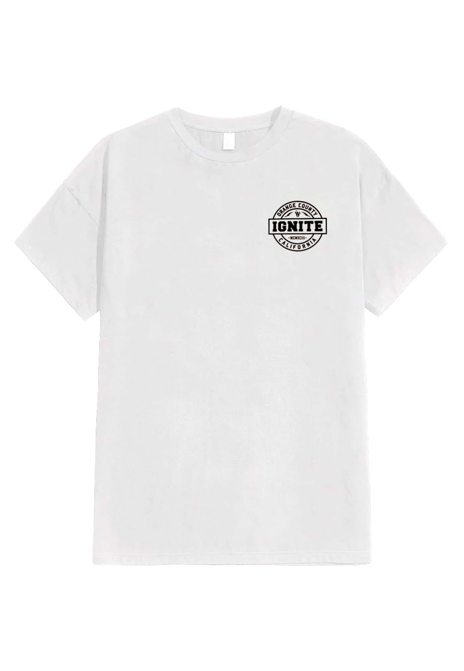 Ignite - New Lightning Flame Pocket White - T-Shirt | Neutral-Image