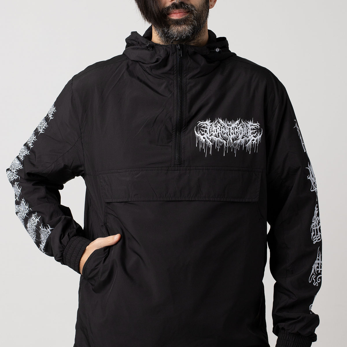 ジャケット・アウター Louren/ power shoulder nocollar jacket LOUREN power shoulder nocollar jacket