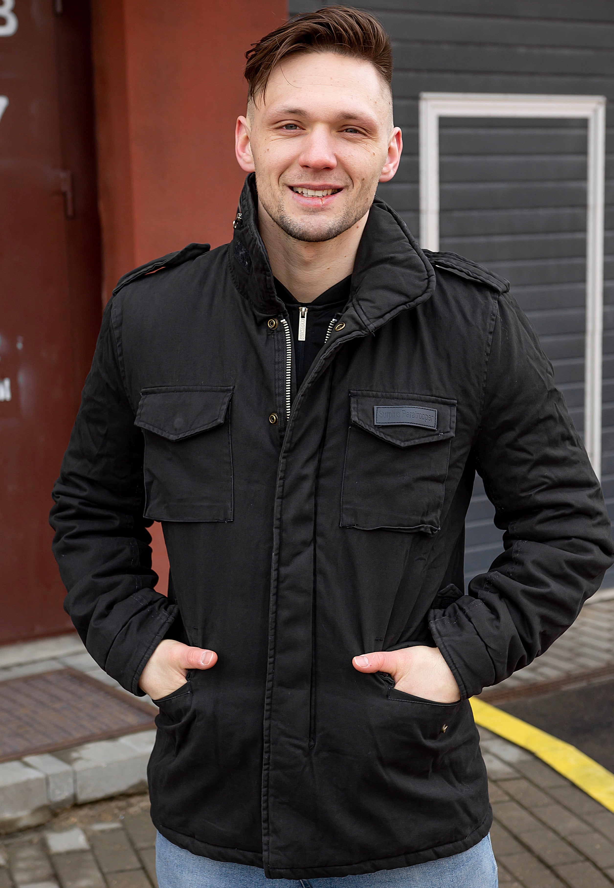 US PARATROOPERS スカジャン ブラック Surplus - Paratrooper Black - Jacket | Nuclear Blast