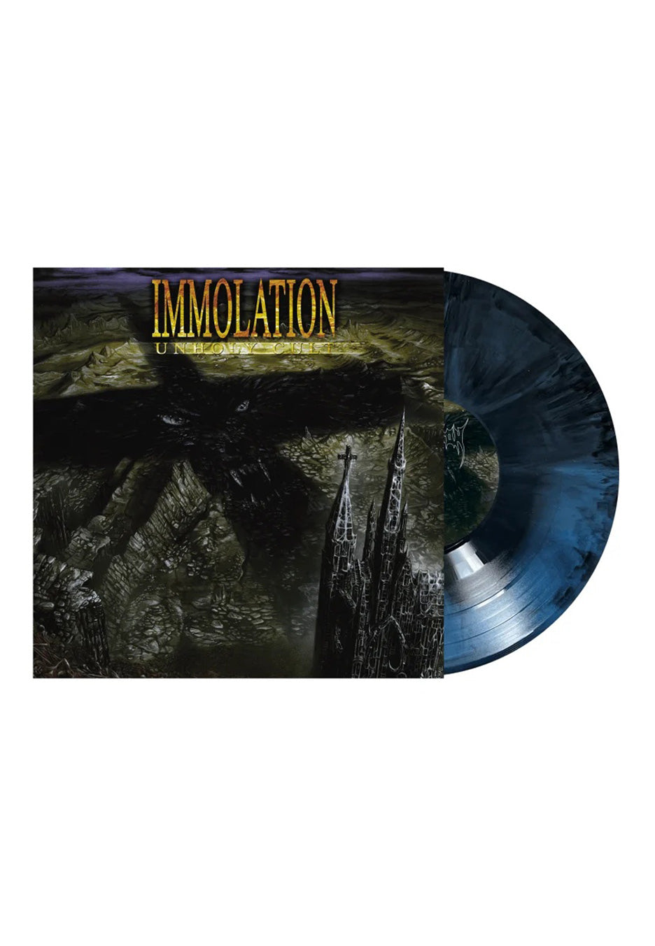 Immolation - Unholy Cult Ltd. Black/Blue - Marbled Vinyl | Neutral-Image