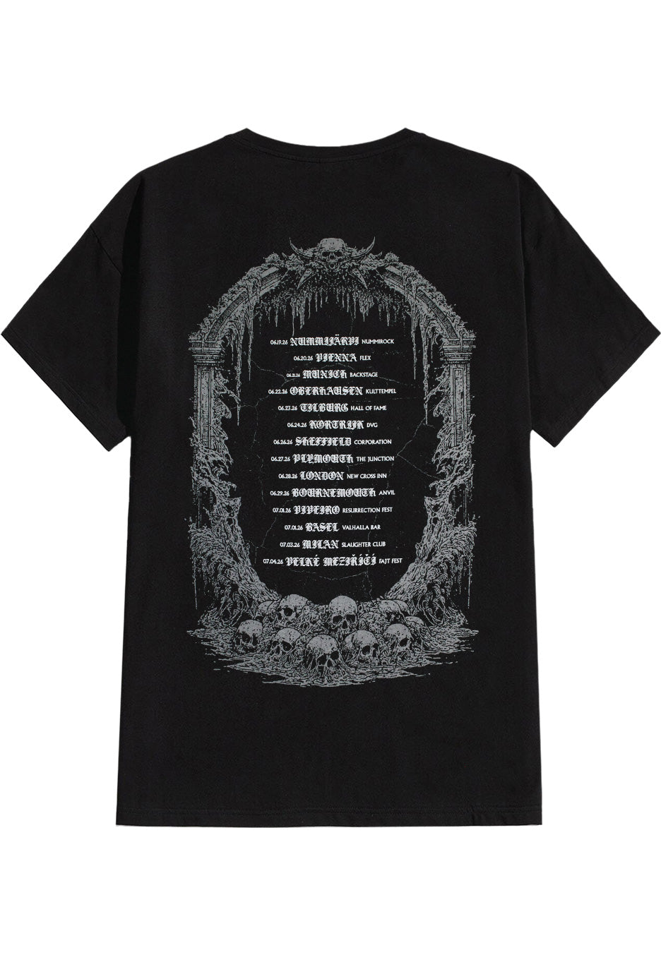 Immortal Disfigurement Europe 2026 T-Shirt