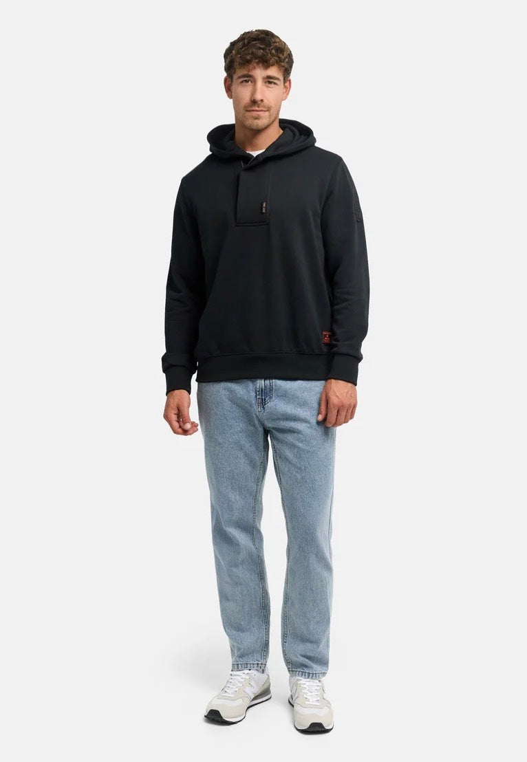 Indicode Tavwin Half Zip Jet Black Sudadera