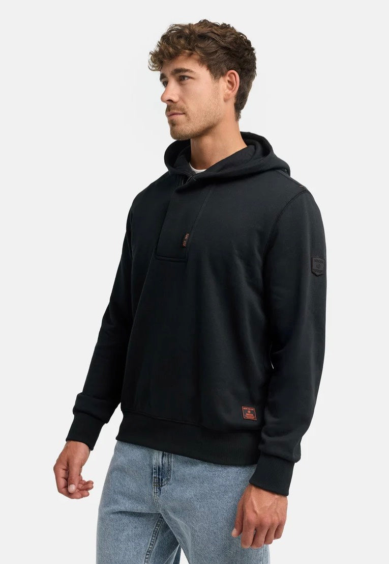 Indicode Tavwin Half Zip Jet Black Sudadera