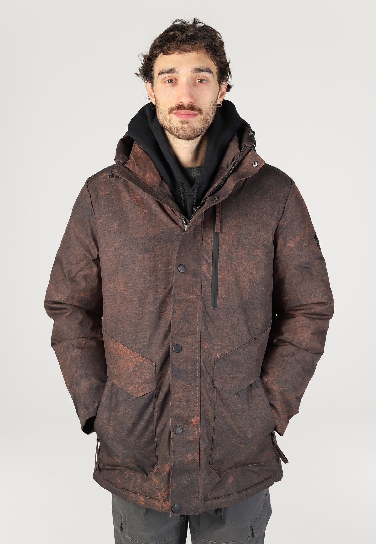 Indicode Grimmaldy Dark Brown Mix Chaqueta