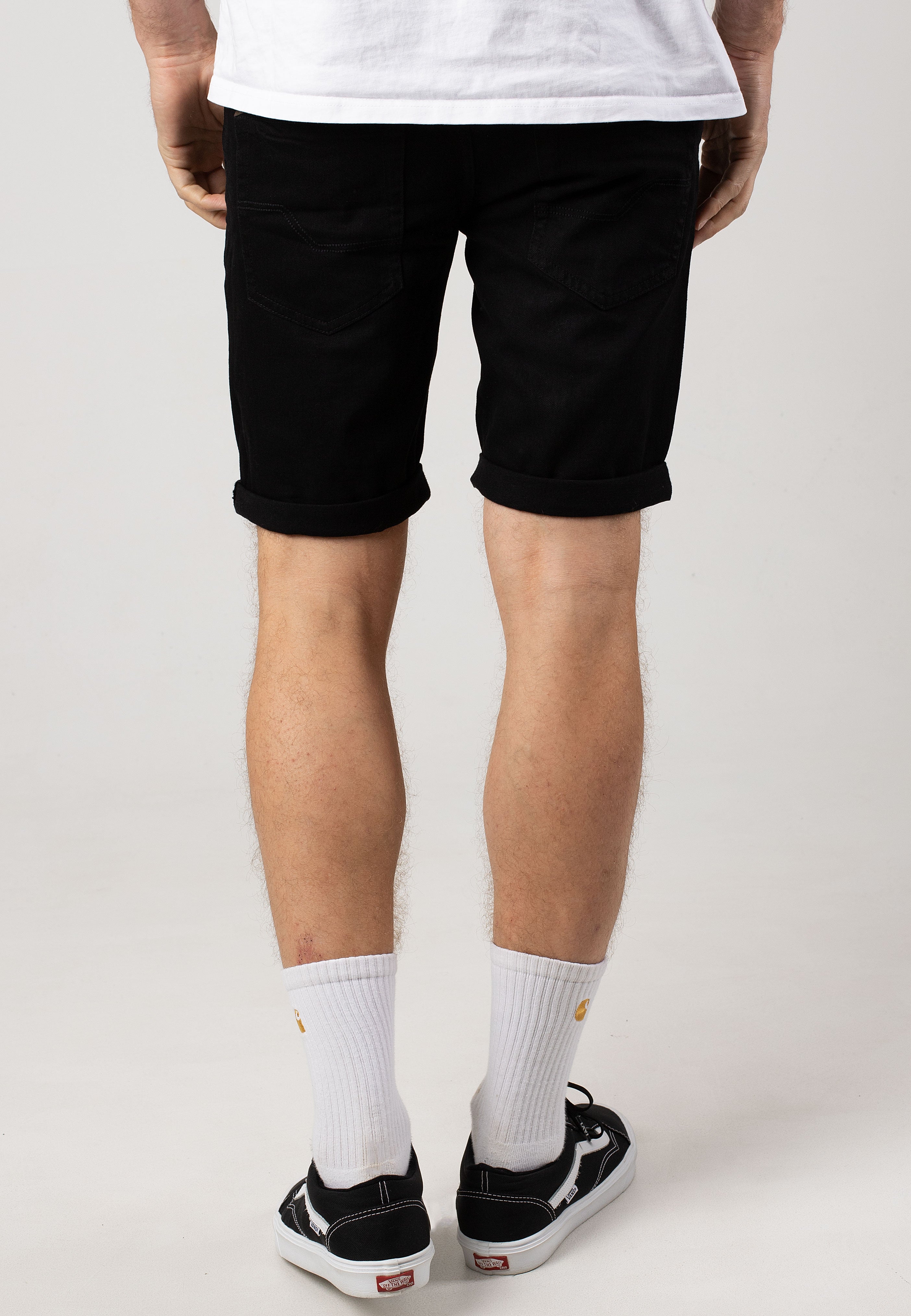 Indicode - Kaden Holes Ultra Black - Shorts