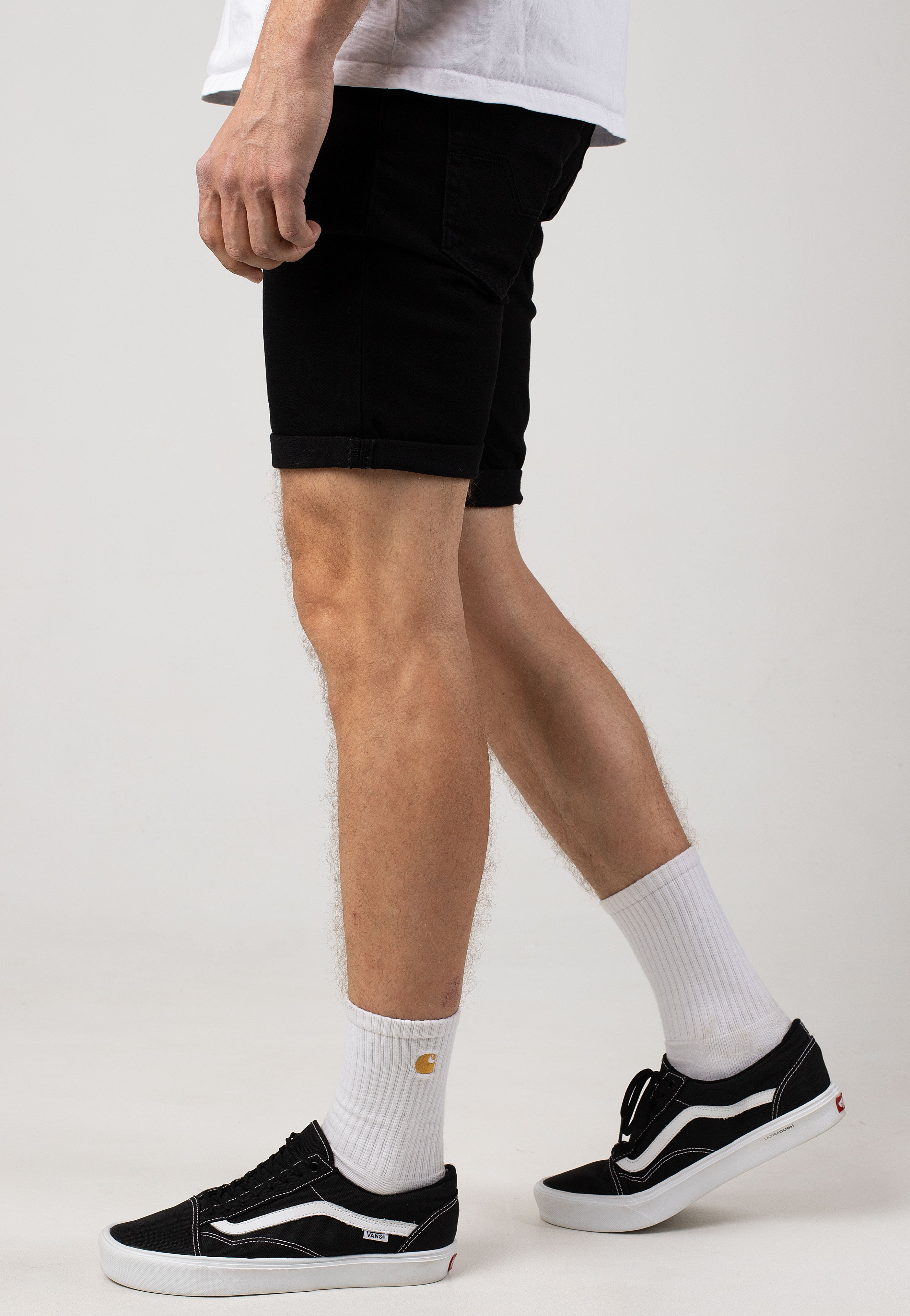 Indicode - Kaden Ultra Black - Shorts | Men-Image
