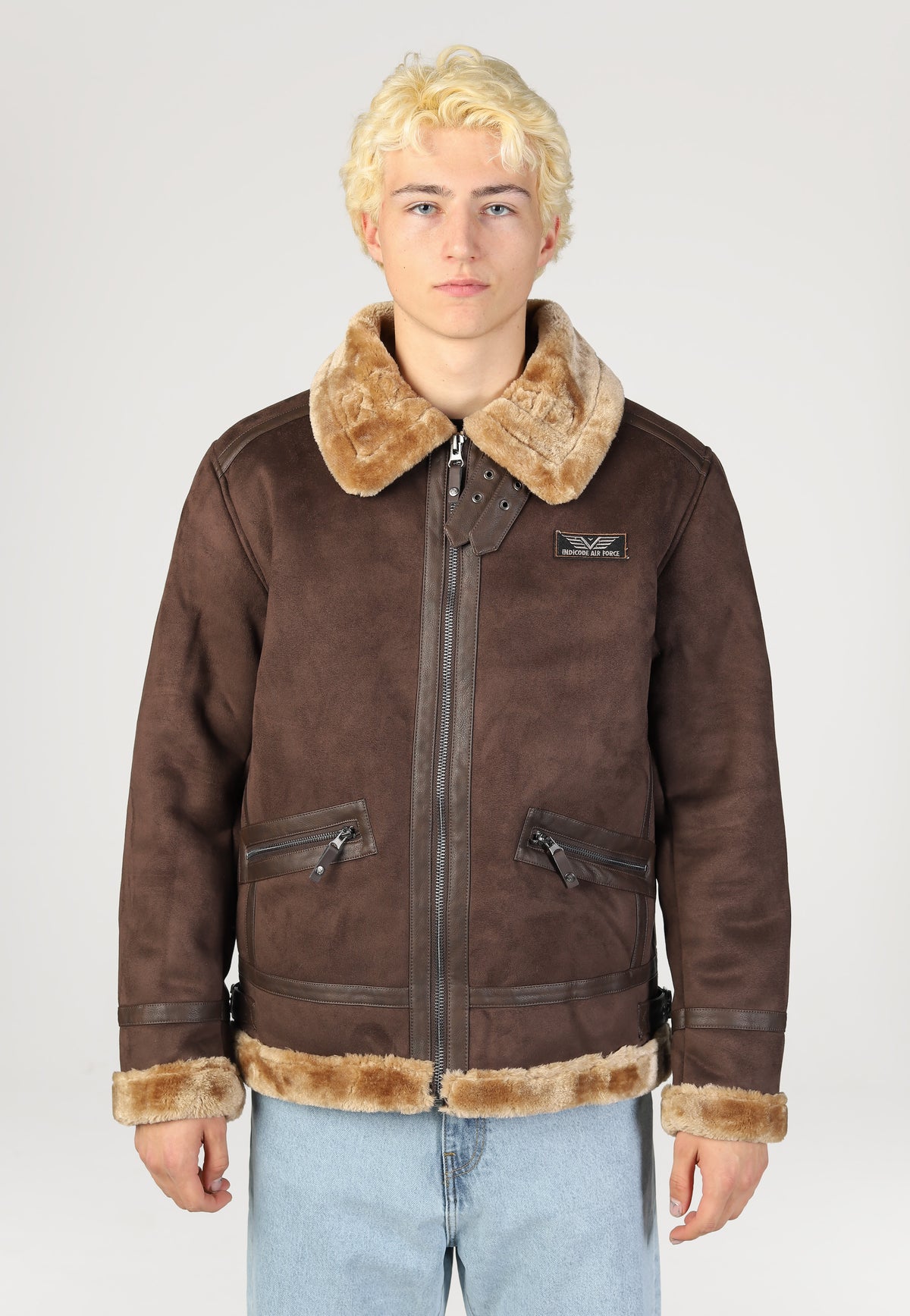 Indicode Kelvane Dark Brown Chaqueta