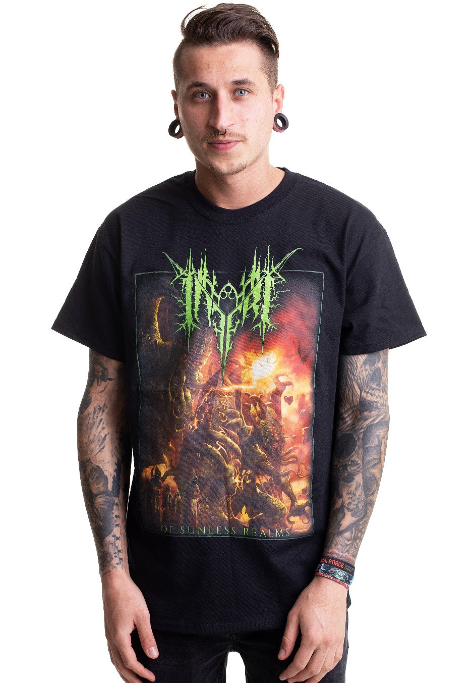 Inferi - Of Sunless Realms Cover - T-Shirt | Men-Image