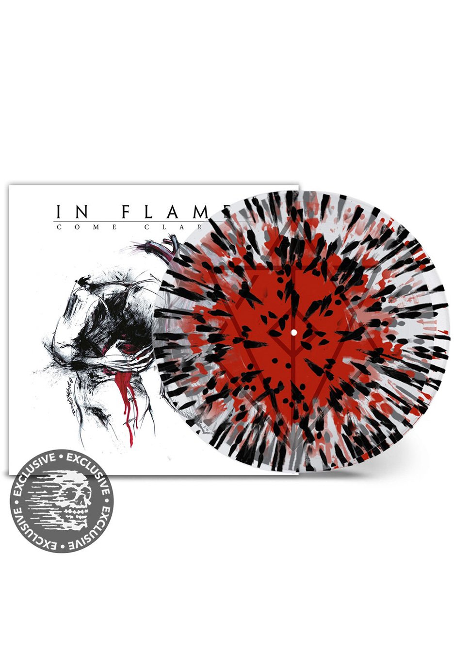 In Flames - Come Clarity Crystal Clear Red - Splattered 2 Vinyl