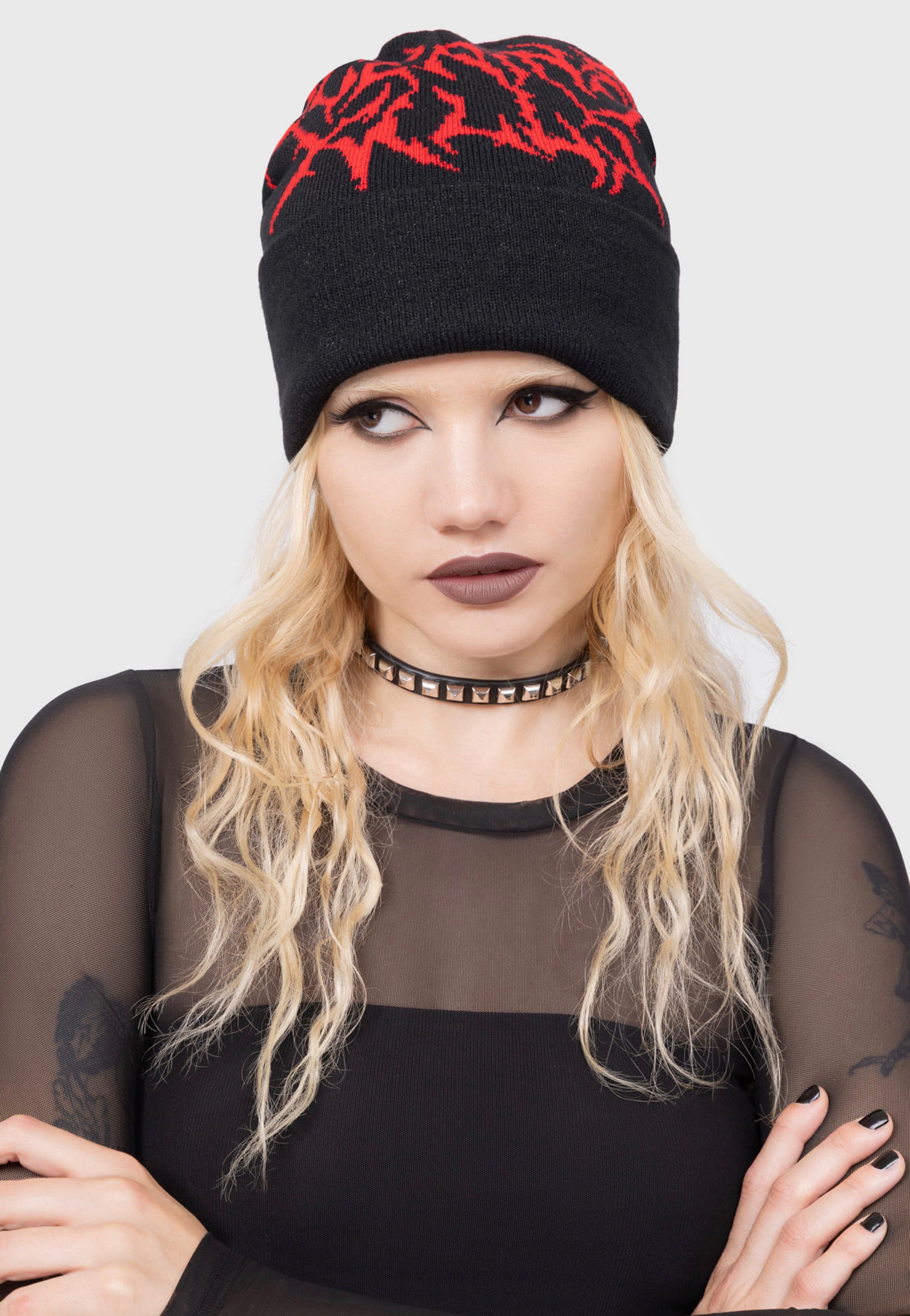 Killstar x Ice Nine Kills - Ink Logo - Beanie | Neutral-Image