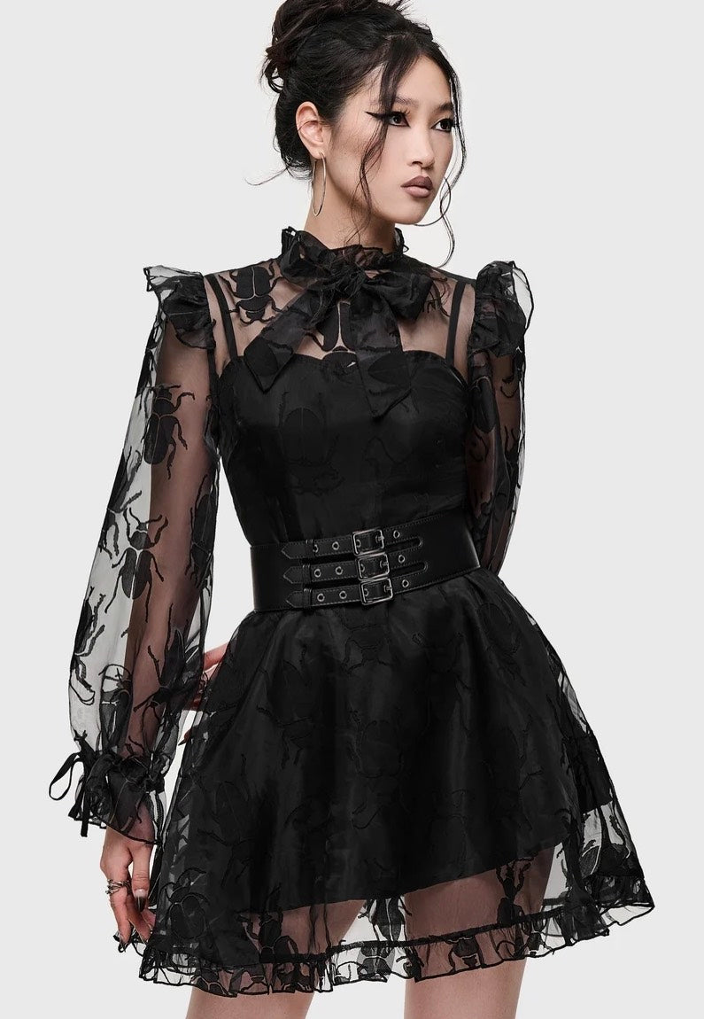 Killstar Insecta Mini Black Kleid
