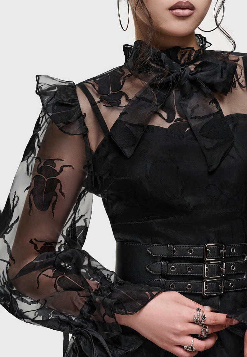 Killstar Insecta Mini Black Kleid