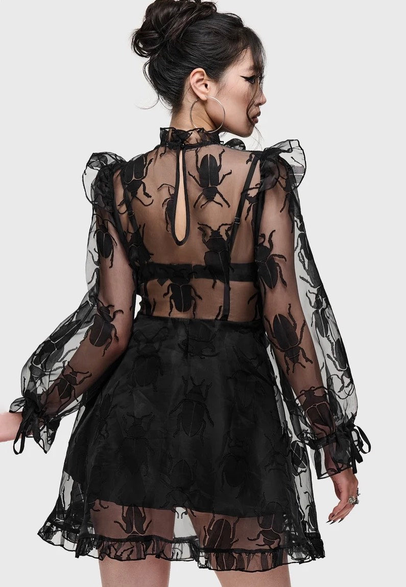 Killstar Insecta Mini Black Kleid