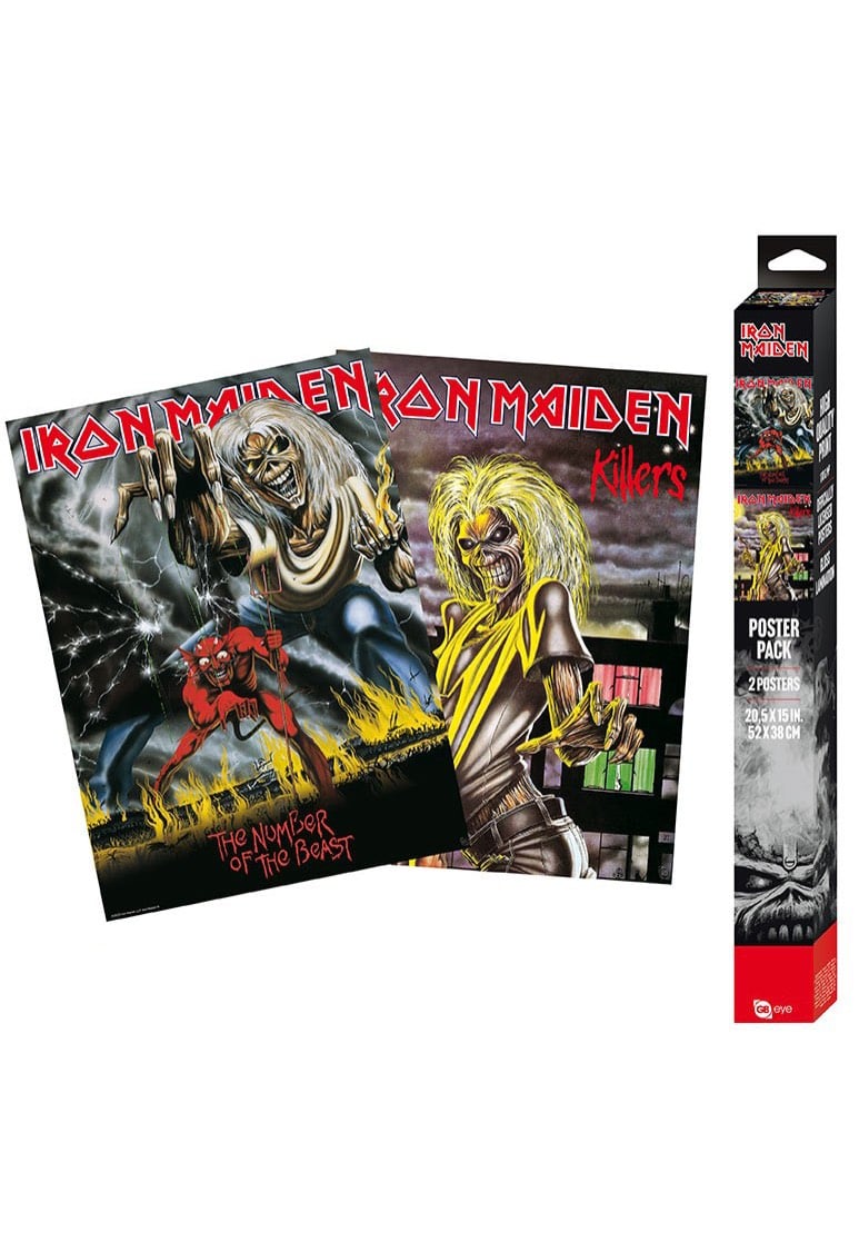 Iron Maiden - Killers/ Number Of The Beast Chibi Set - Poster