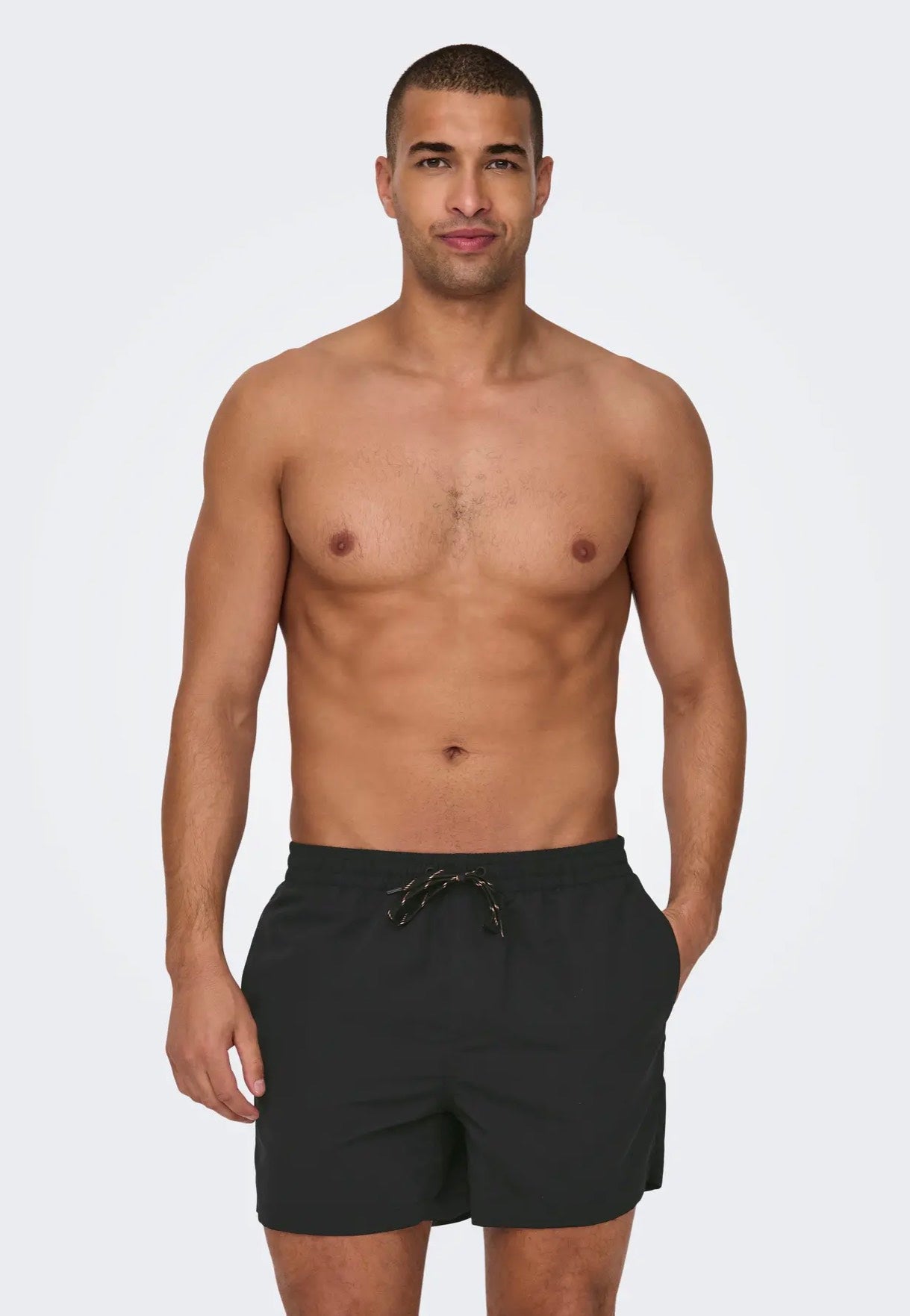 Only & Sons - Ted Life Black - Board Shorts | Men-Image