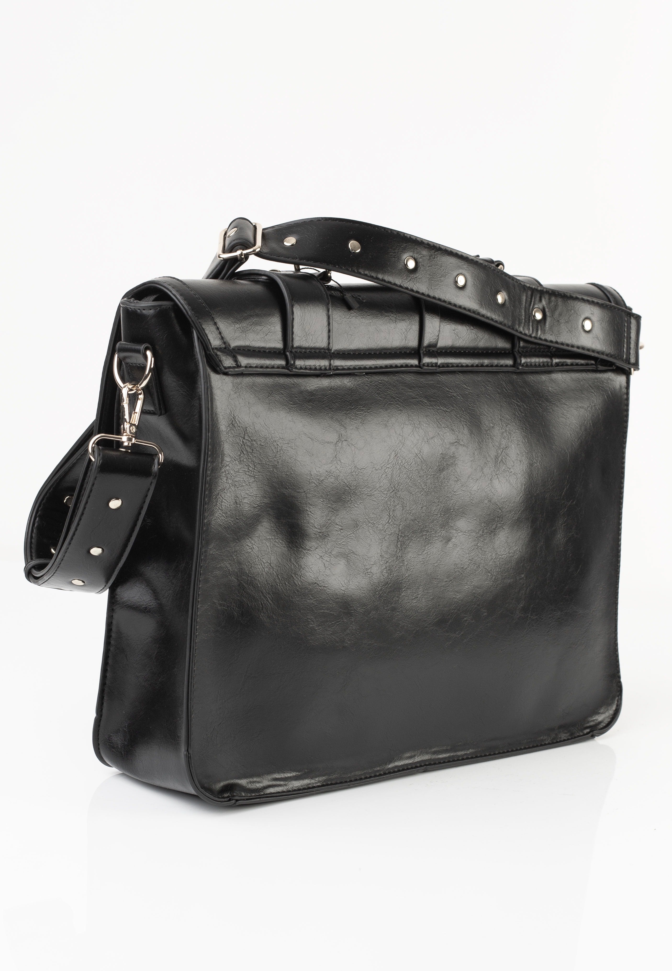 Jawbreaker - Studded Steampunk Postman Black - Bag | Neutral-Image