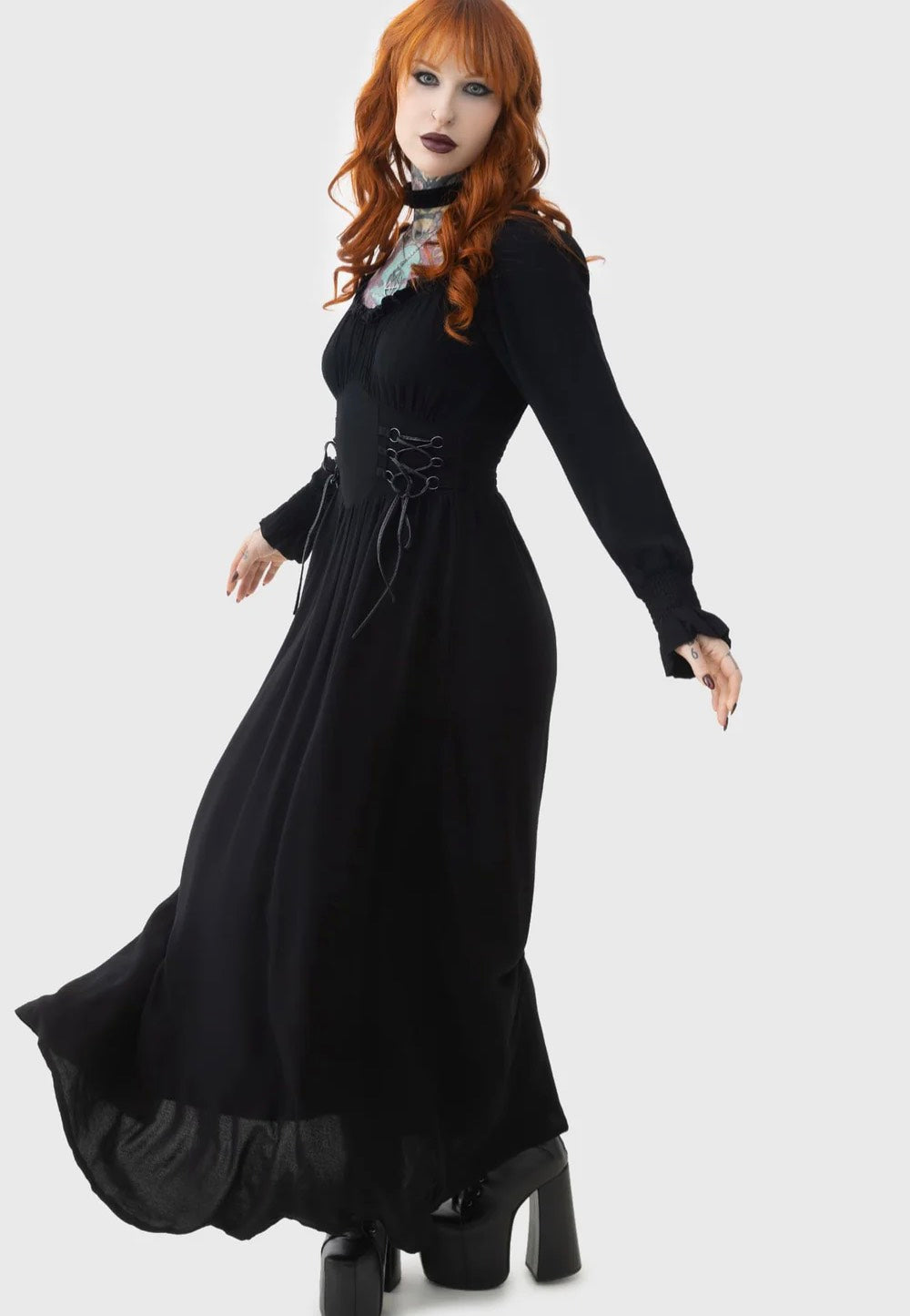 Killstar - Jocaster Maxi Black - Dress | Women-Image