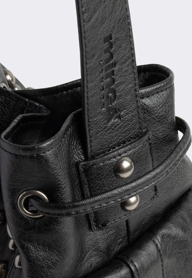 Minga London - Kara Vegan Bucket Black - Bag | Neutral-Image