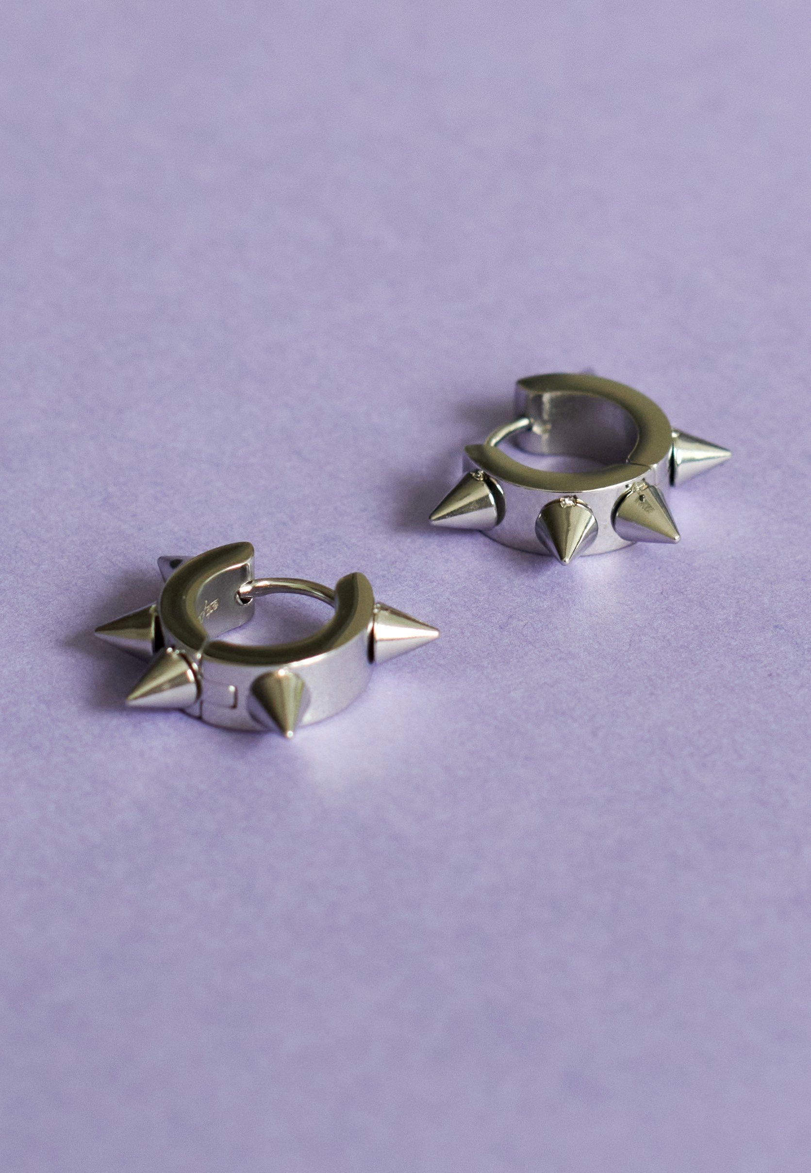 etNox - Spikes Silver - Earrings