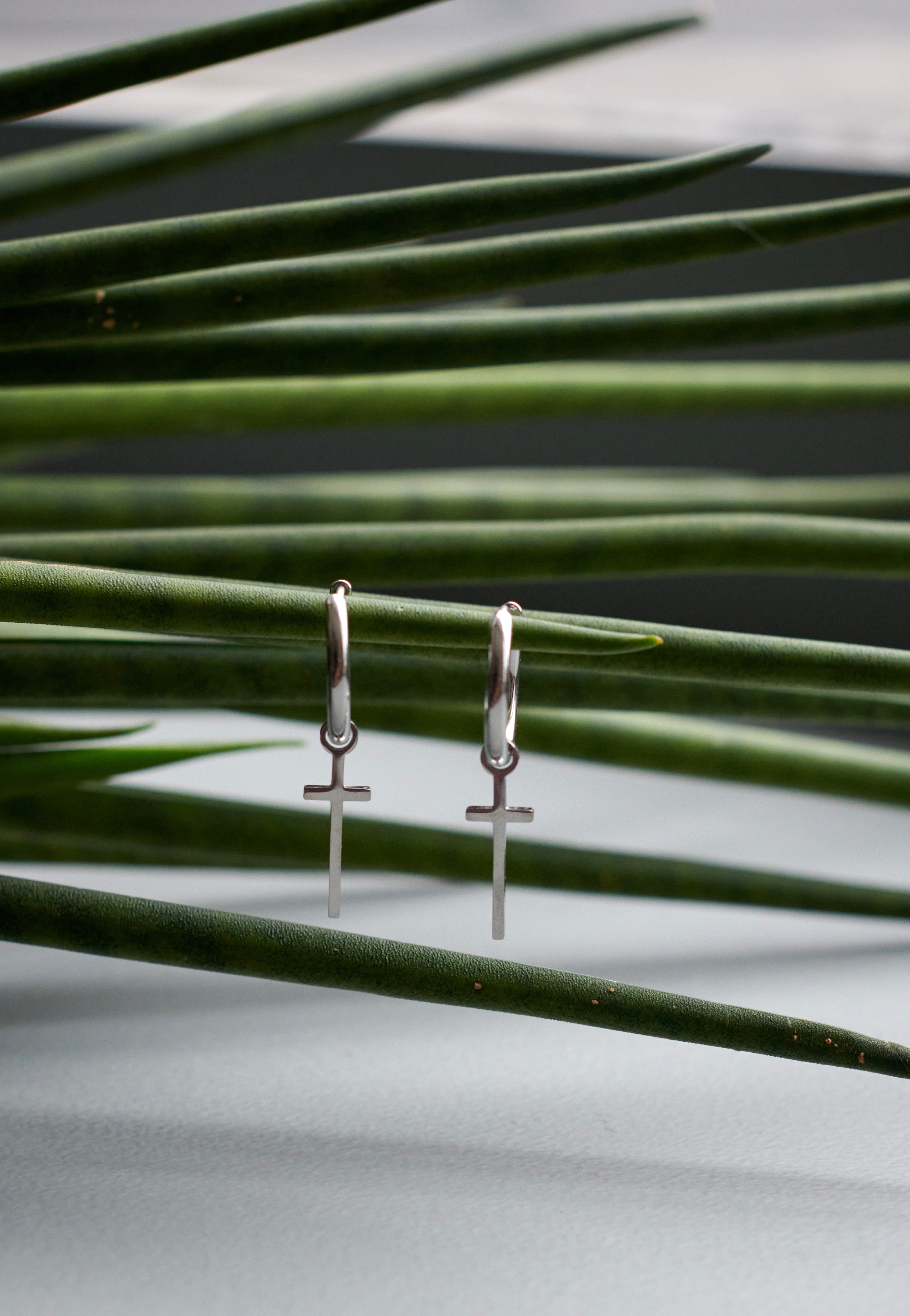 Wildcat - Little Cross Silver - Earrings