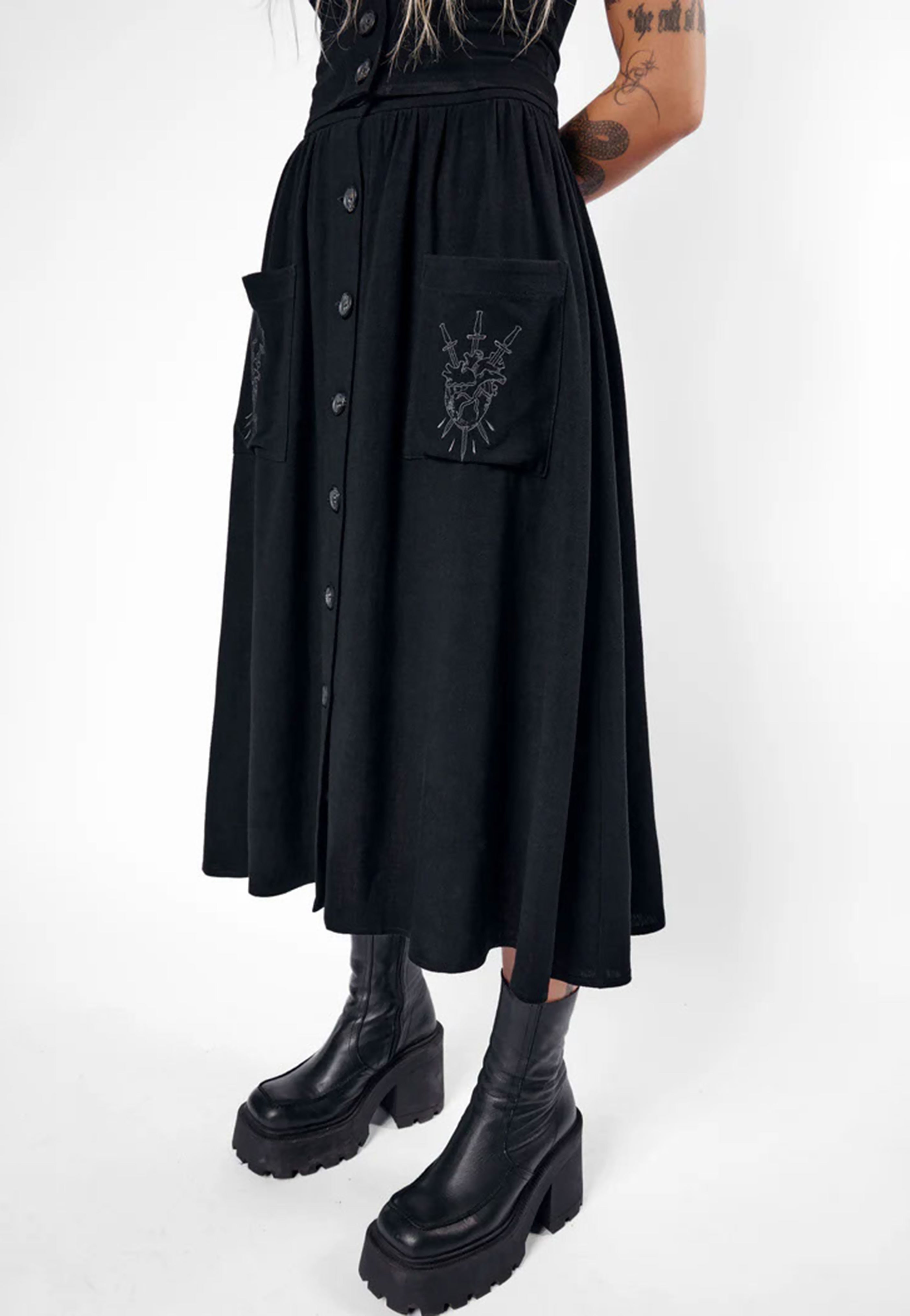 Mary Wyatt - Kassandra Linen Button-Up - Skirt | Women-Image