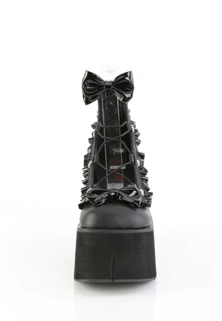 DemoniaCult - Kera 18 Black Vegan Leather - Girl Shoes | Nuclear Blast