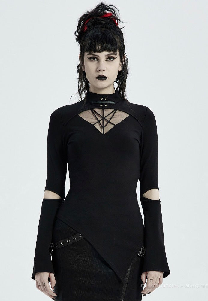 Punk Rave - Kerosene Asymmetrical Black - Top