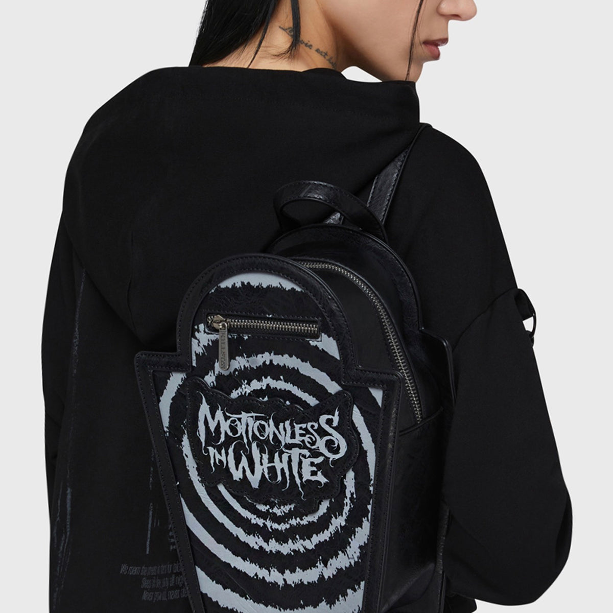 11/7迄Yumi Killstar リュック+ ガルルセットアップ Killstar x Motionless In White - Keystone Spiral Black - Backpack