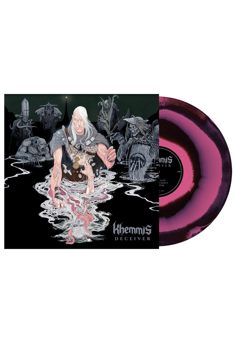Khemmis - Deceiver Pink/Black Corona - Colored Vinyl