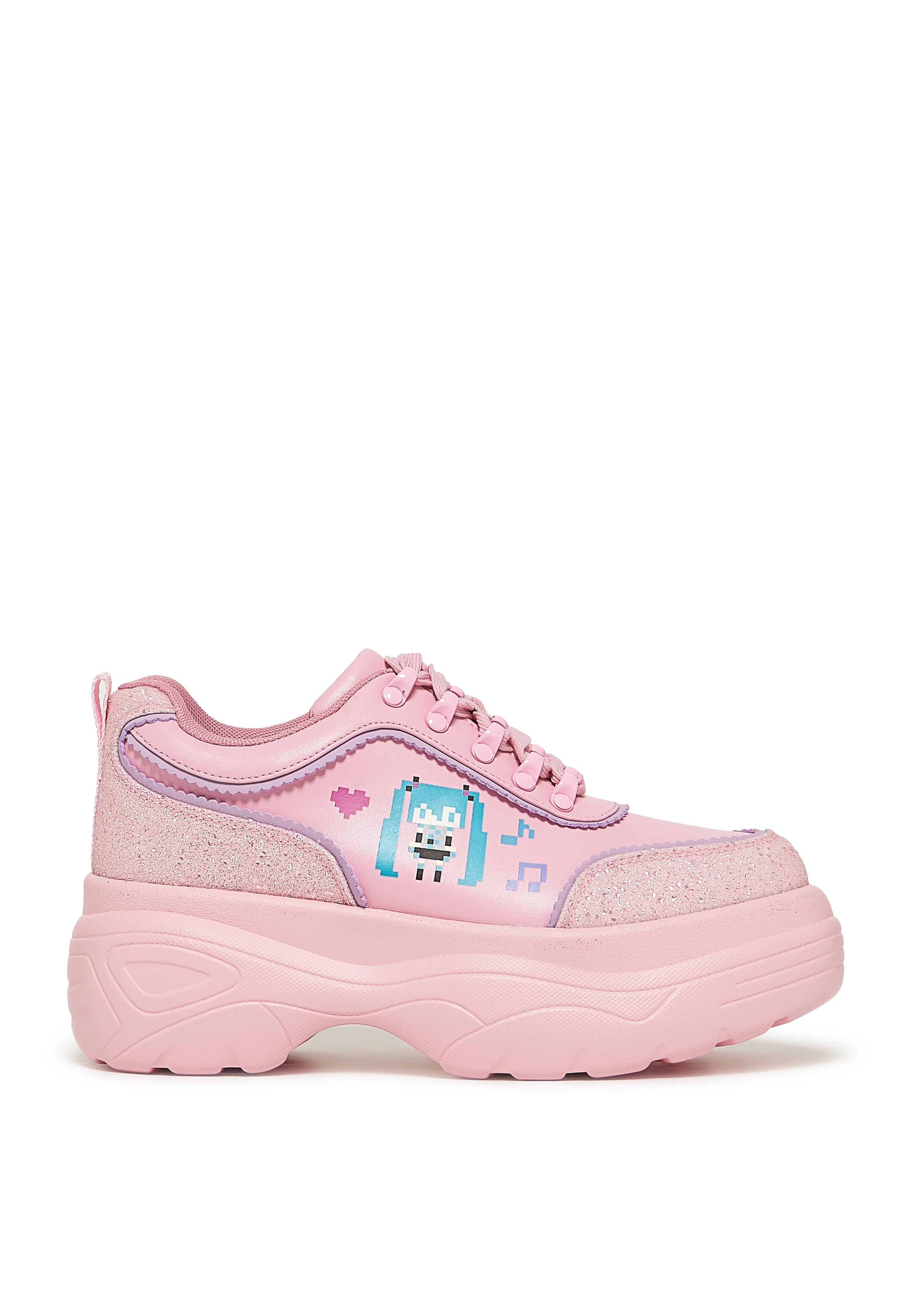 Koi Footwear x Hatsune Miku - Virtual Diva Miku Chunky Pink - Girl Sho